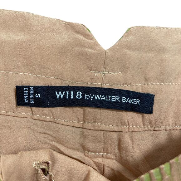 W118 Walter Baker Shorts Small Brown Lined Rayon Blend Lining Polyester - Picture 2 of 4